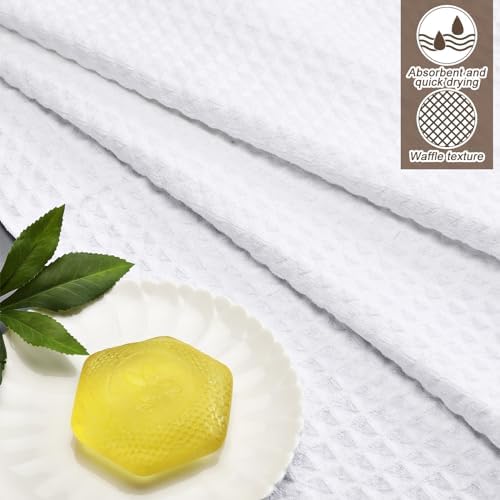 Hahafelt White Waffle Reversible Bath Mat