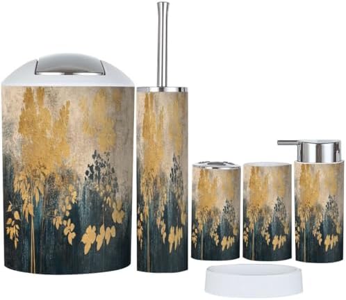 Boho Forest Bath Accessories Set 6 Piece