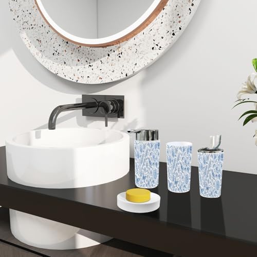 Boho Bloom Bathroom Accessory Set 6 Piece