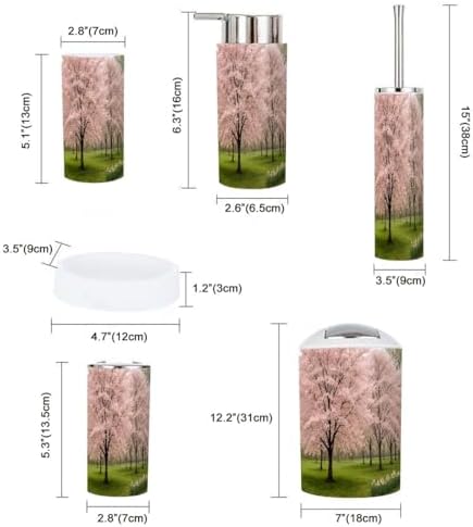 TRANQDEHOM 6-Piece Bathroom Accessory Set 1