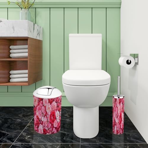 Boho Bathroom Accessory Set 6 Piece Wall Mounted 1