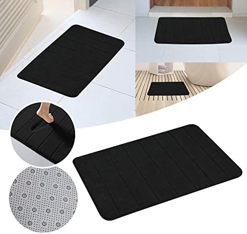 Memory Foam Bathroom Rug 24x16 Inch Non-Slip and Machine Washable