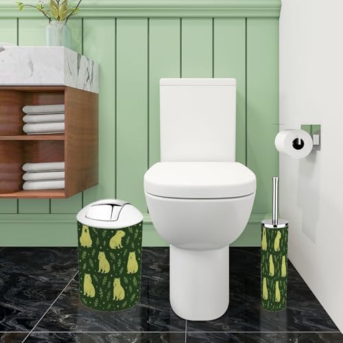 Boho Capybara Bathroom Accessory Set 6 Piece 1