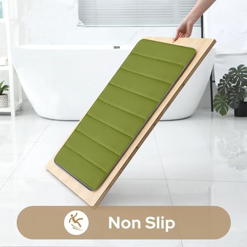 2 PCS Bath Mat Set - Soft Non-Slip Thick Machine Washable 1