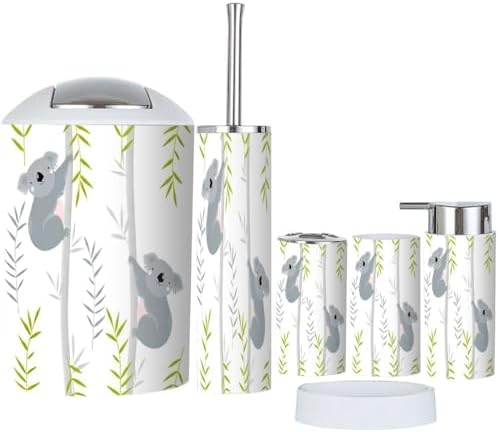 Bathroom Accessory Set with Koala Cartoon Design