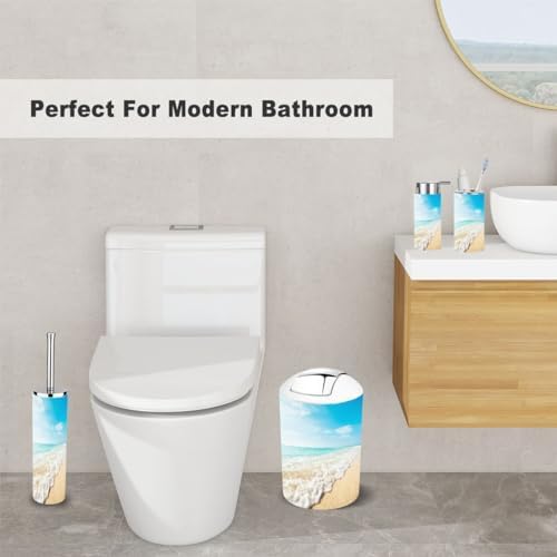 Tropical Seascape 6-Piece Bathroom Accessory Set 1