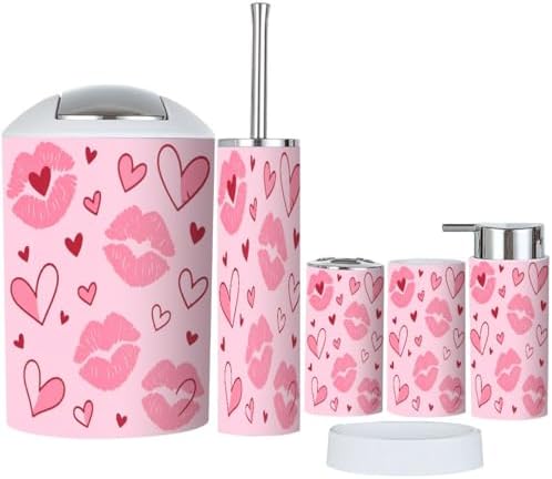 Boho Cute Girl Bathroom Accessory Set 6 Piece