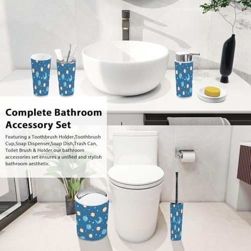 Boho Bathroom Accessories Set 6 Piece for Kids