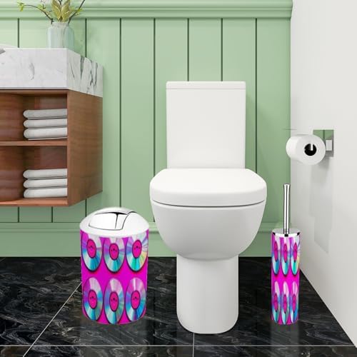 Boho Shiny Disk Bathroom Accessory Set of 6