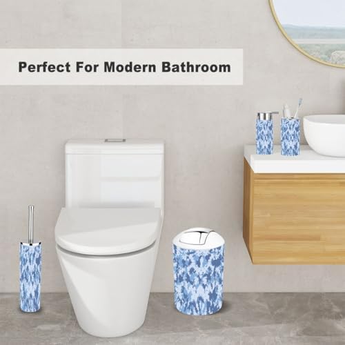 Contemporary Art Tie Dye Bathroom Accessory Set 6 Piece