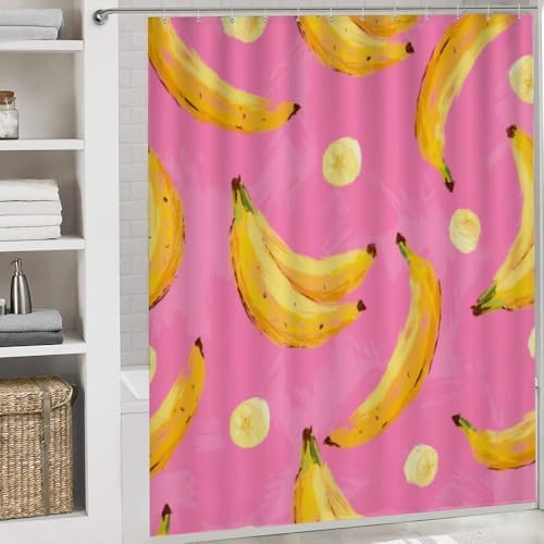 Kuizee 4 Piece Shower Curtain Set with Rugs 1