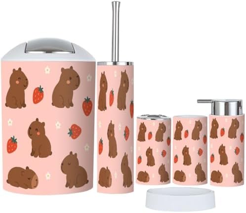 Boho Style Bathroom Accessories Set 6 Piece
