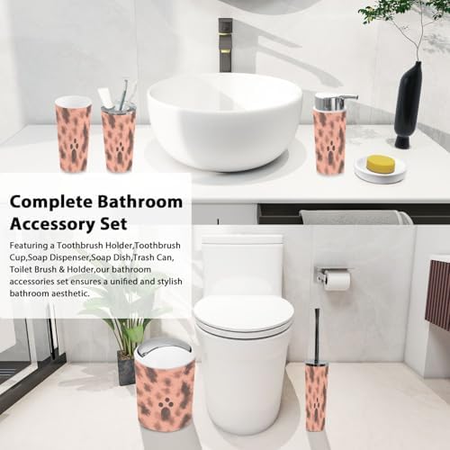 Boho Yellow Bathroom Accessory Set 6 Piece
