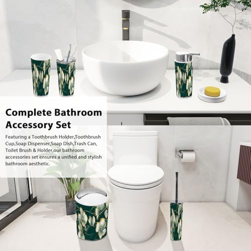 Boho Luxury Bathroom Accessory Set 6 Piece 1