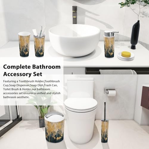 Boho Forest Bath Accessories Set 6 Piece