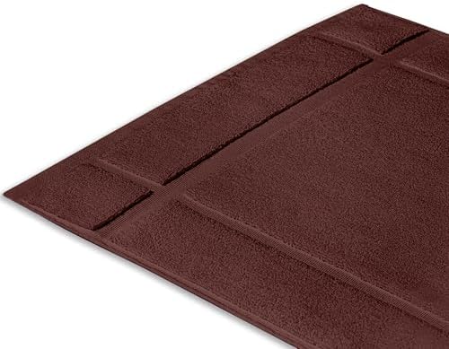 Ample Decor Cotton Bath Mats 2 Pack - Brown