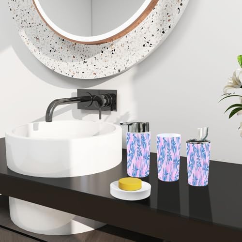 Boho Retro Bathroom Accessory Set 6 Piece 1