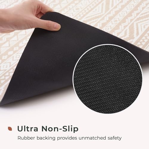 FRESHMINT Boho Bath Mat Non-Slip Quick Dry