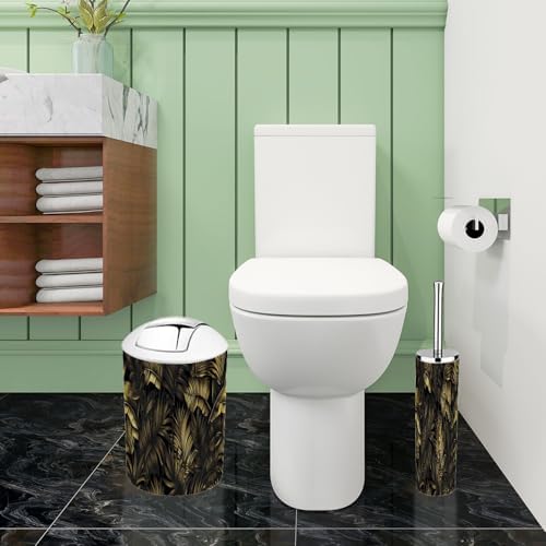 TRANQDEHOM 6-Piece Boho Tropical Bathroom Accessory Set