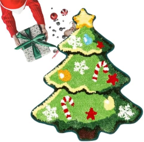 Christmas Bath Mats - Non-Slip Winter Carpet with Santa Pattern