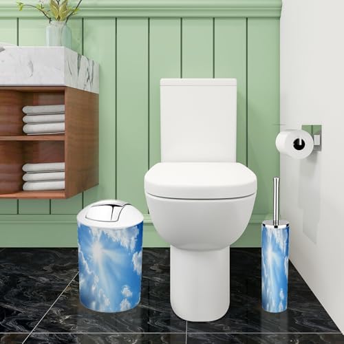 Bathroom Accessory Set 6 Piece Modern Boho Style