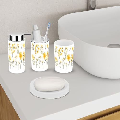 Stylish 6 Piece Bathroom Accessories Set
