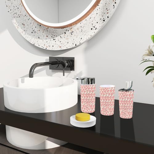 Boho Abstract Art Bathroom Accessories Set 6 Piece 1
