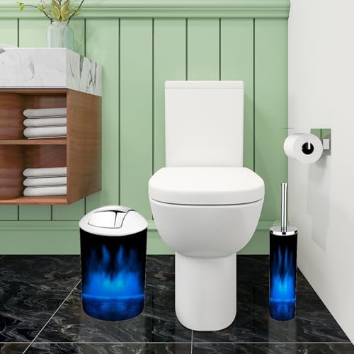 Boho Mystic Blue Bathroom Accessory Set 6 Piece