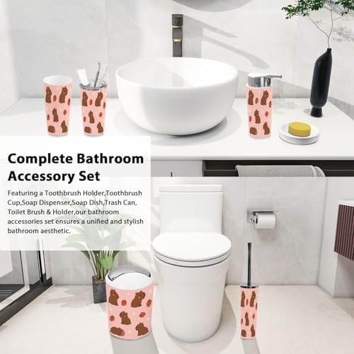 Boho Style Bathroom Accessories Set 6 Piece