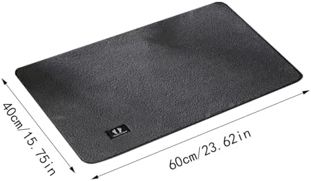 Ultra Soft Chenille Bathroom Rug with Non-Slip Design