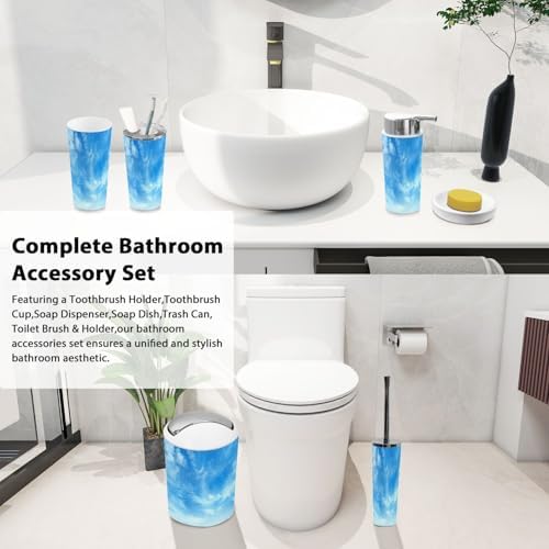 Boho Bathroom Accessory Set of 6 Pieces