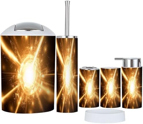 Boho Flames Bathroom Accessory Set 6 Piece