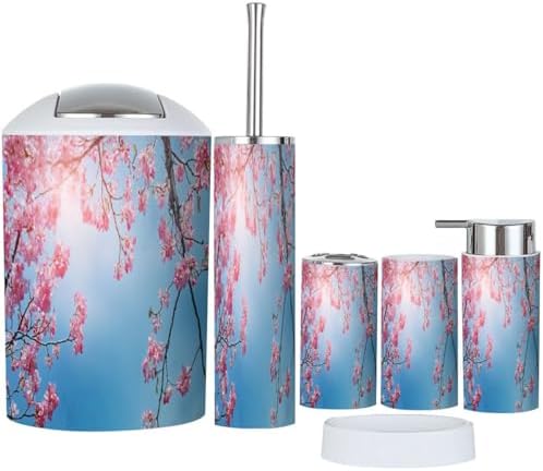 TRANQDEHOM 6-Piece Bathroom Accessory Set