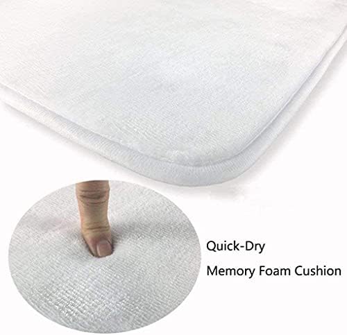 JAWO Get Naked Bull Rug 16x24 Non-Slip Farmhouse Bath Mat