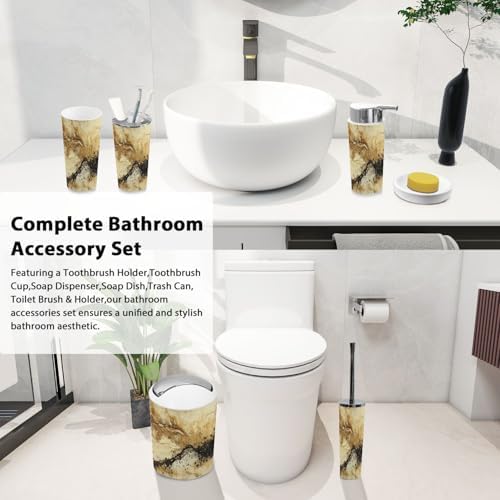 TRANQDEHOM Boho Bathroom Accessory Set 6 Piece