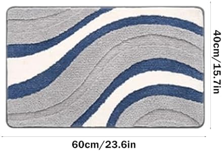 Soft Water Absorbent 24x16 Inch Non-Slip Bathroom Rug