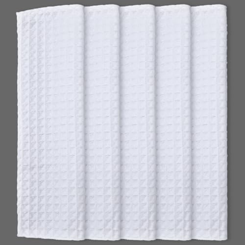 Hahafelt White Waffle Reversible Bath Mat