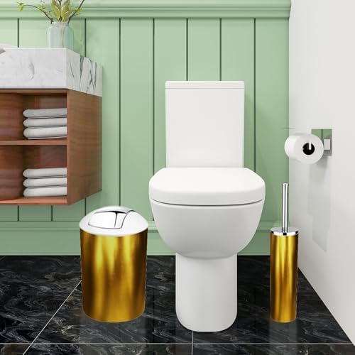 Boho Golden Bathroom Accessory Set 6 Piece 1