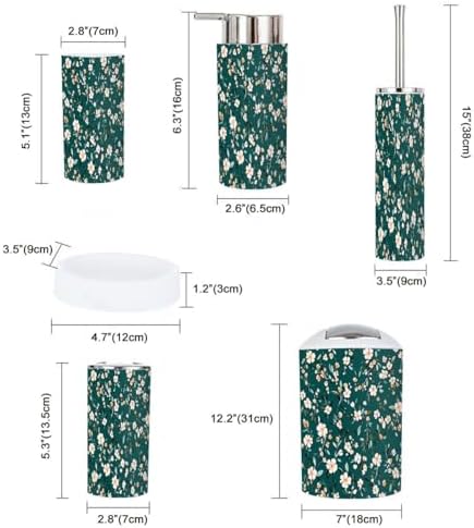 Boho Bathroom Accessories Set 6 Piece