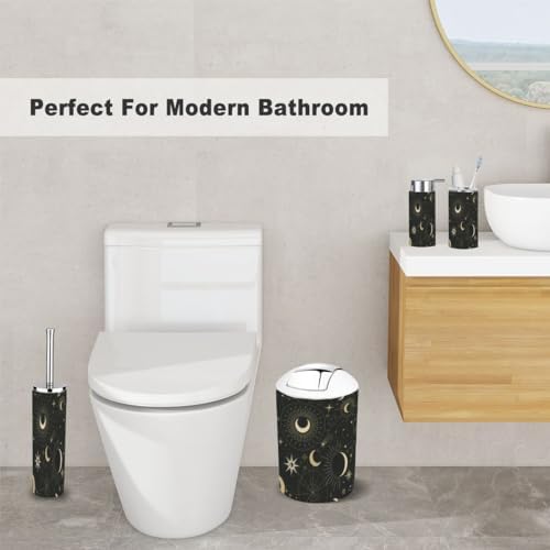 Magic Sun Constellations Bathroom Accessory Set 6 Piece