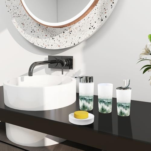 Boho Minimalist Bathroom Accessory Set 6 Pieces