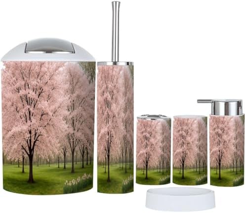 TRANQDEHOM 6-Piece Bathroom Accessory Set 1