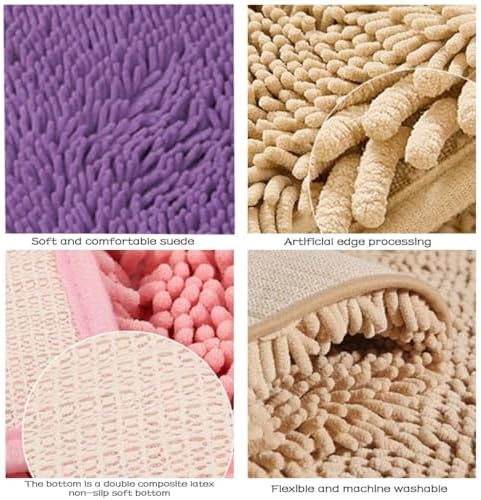 Gooddyiyukey Boho Bath Rug 27x18 Non-Slip Absorbent