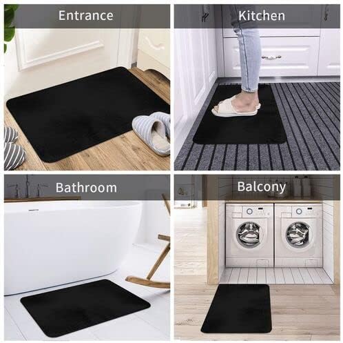 Custom Area Rug with Image Logo Text 24x16in Black