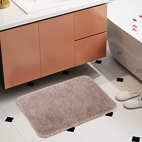 Scceatti Non Slip Bathroom Mat 32x20In Bronze