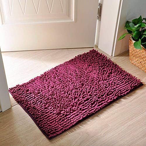Extra Soft Chenille Bath Mat 24 x 16 Inch Non-Slip