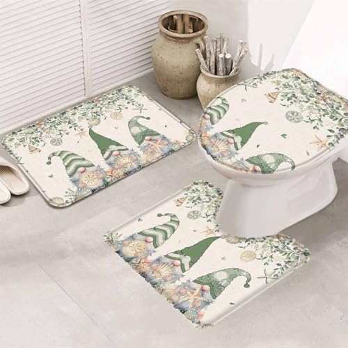 Wotrend Summer 3 Piece Bath Rug Set