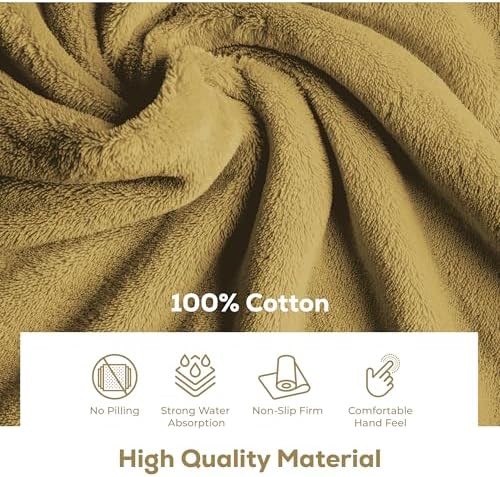 ALIBI Bath Mat Set 2 Pack Luxury Cotton Towel