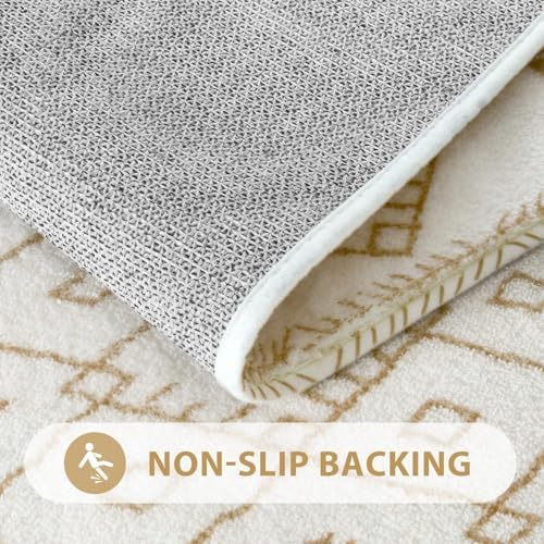 Uphome Non-Slip Velvet Bath Rug 18x26 inch
