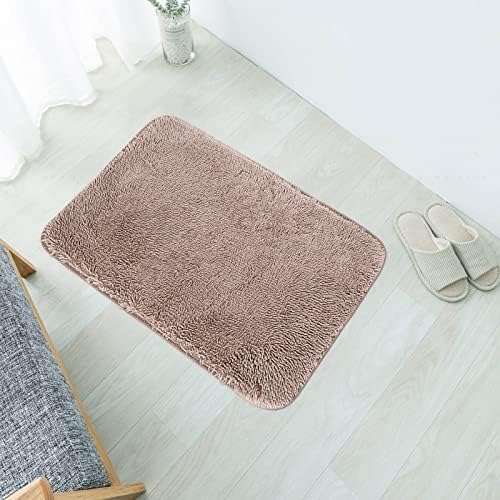 Scceatti Non Slip Bathroom Mat 32x20In Bronze